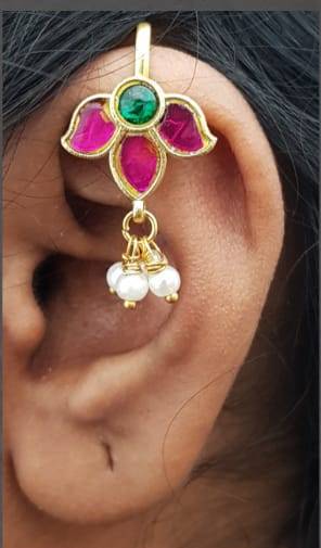 Kundan Bugadi Press On Style - Design 41 - E1151