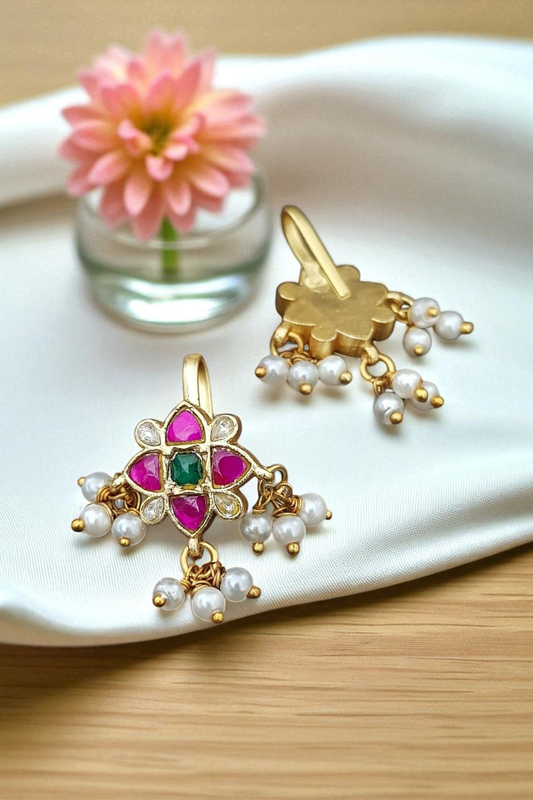 Kundan Bugadi Press On Style - Design 49 - E1159