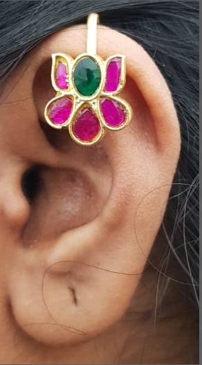 Kundan Bugadi Press On Style - Design 54 - E1164