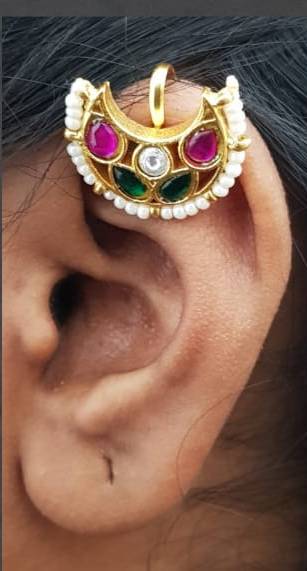 Kundan Bugadi Press On Style - Design 6 - E1116