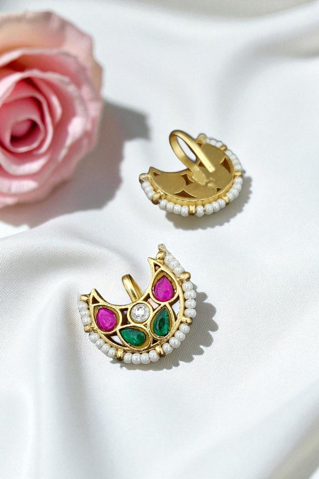 Kundan Bugadi Press On Style - Design 6 - E1116