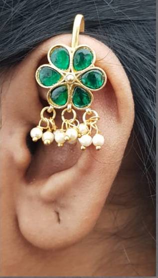 Kundan Bugadi Press On Style - Design 65 - E1175