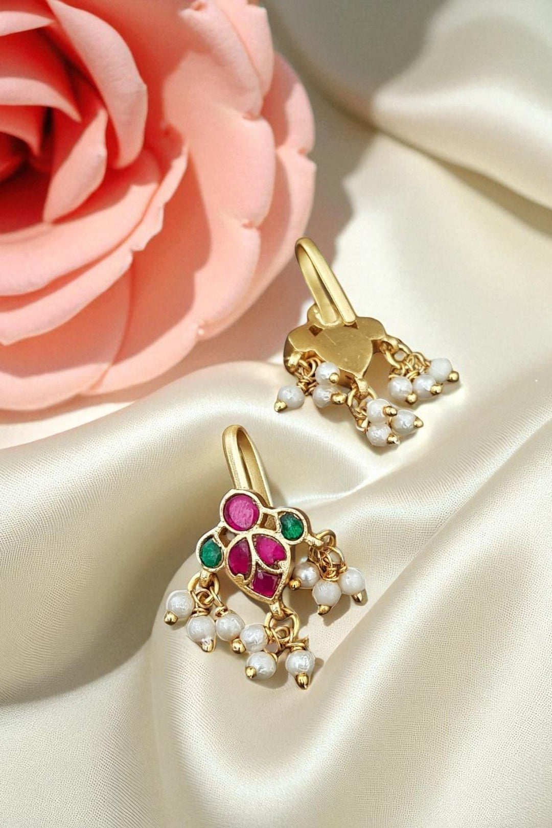 Kundan Bugadi Press On Style - Design 73 - E1183