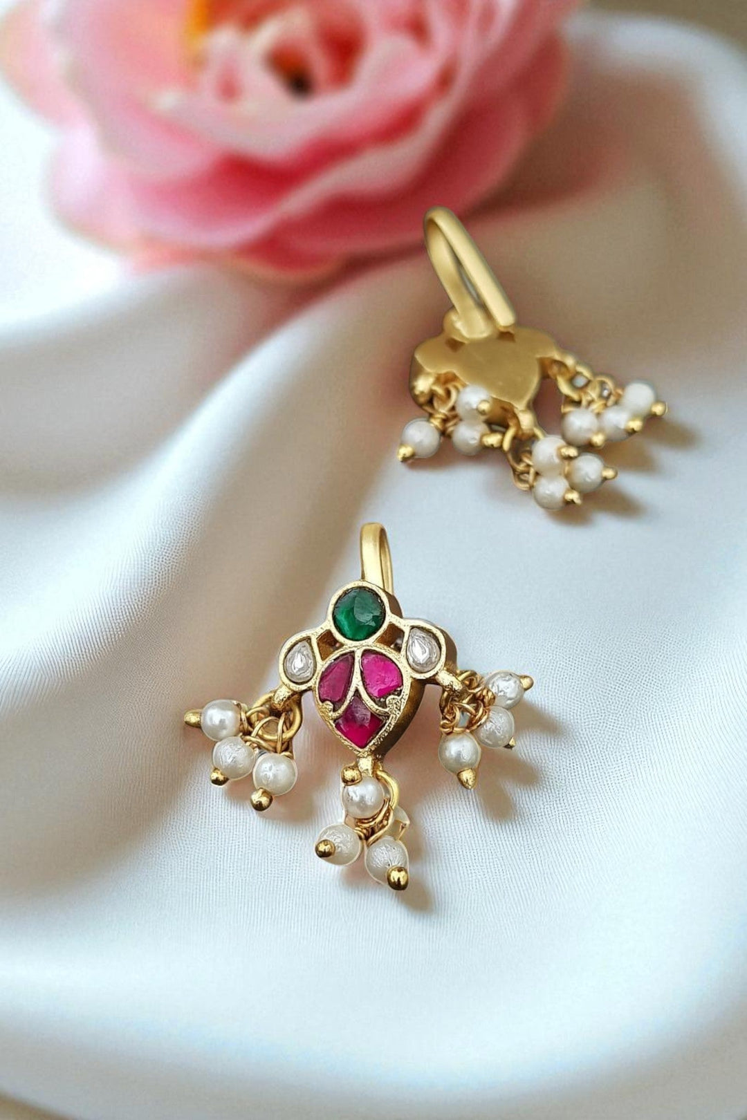 Kundan Bugadi Press On Style - Design 74 - E1183A