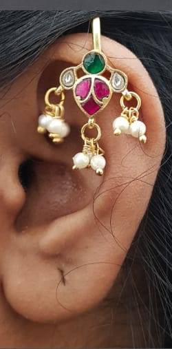 Kundan Bugadi Press On Style - Design 74 - E1183A