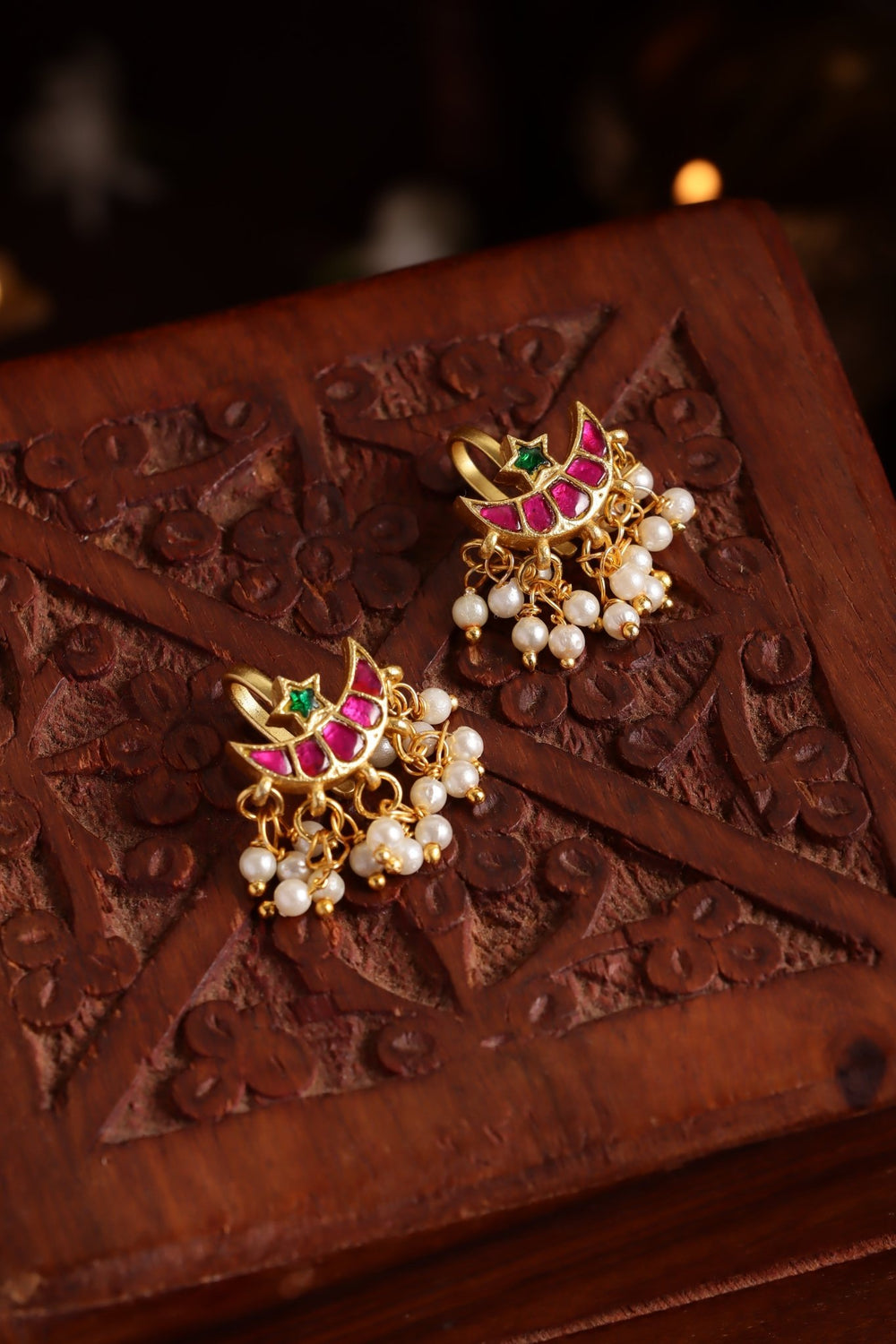 Kundan Bugadi Press On Style - Design 83 - E1279