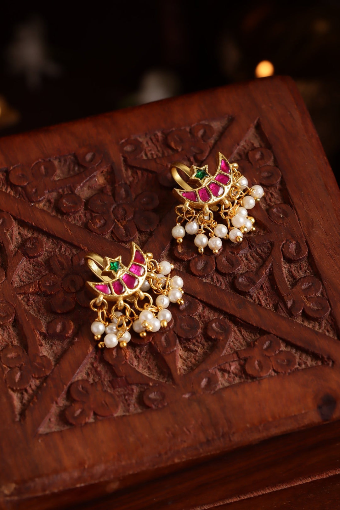 Kundan Bugadi Press On Style - Design 83 - E1279