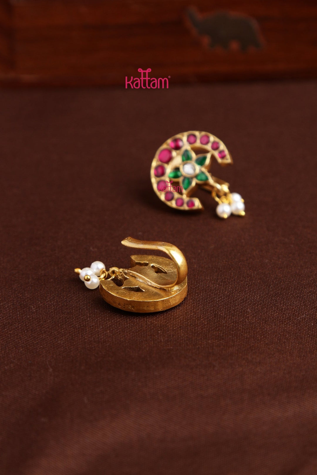 Kundan Bugadi Press On Style - Design 84 - E1302