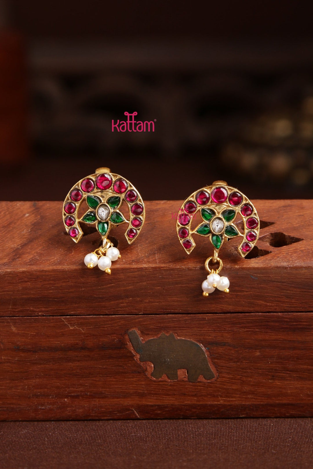 Kundan Bugadi Press On Style - Design 84 - E1302