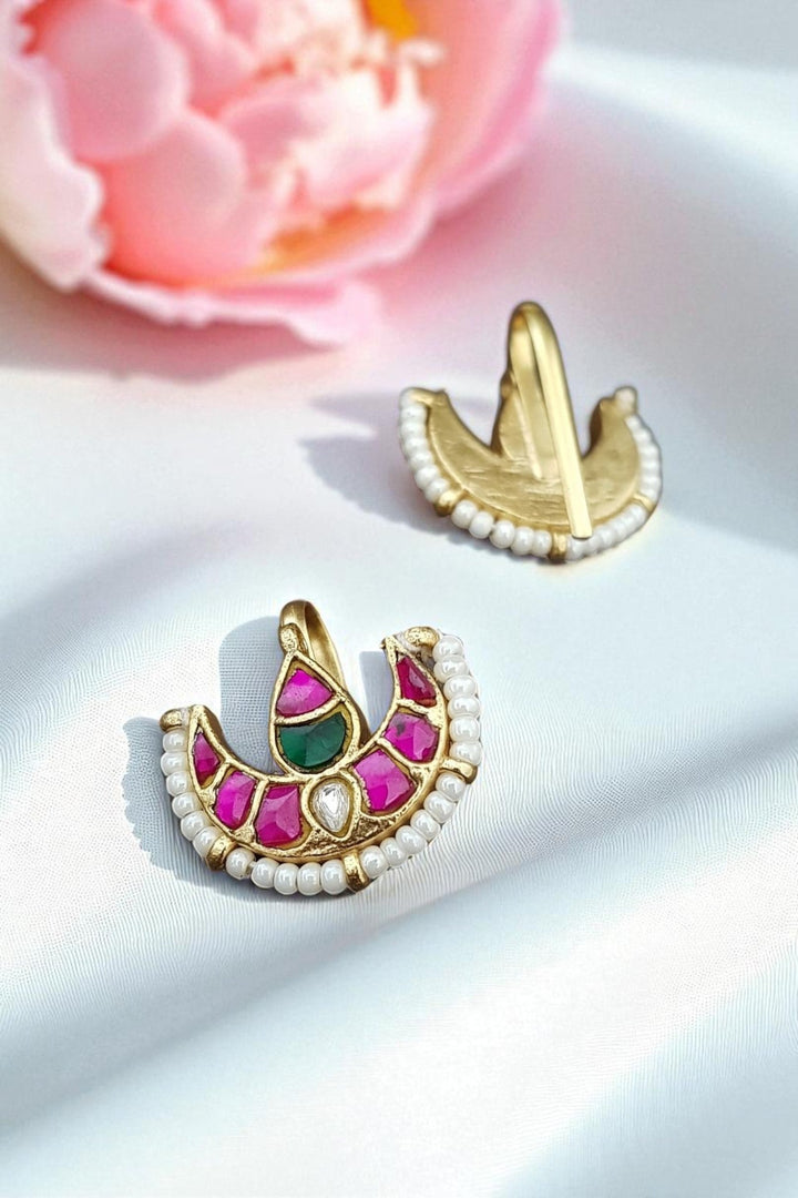 Kundan Bugadi Press On Style - Design 9 - E1119