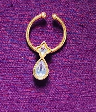 Kundan Drop Stone Septum Nosepin - SP13-NP271