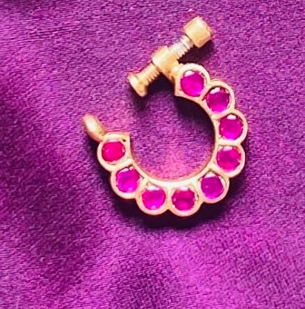 Kundan Flower Nose Ring Nath - NP33-NP224