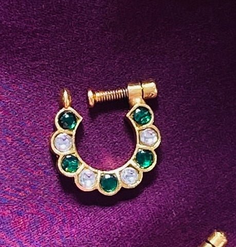 Kundan Flower Nose Ring Nath - NP33-NP228