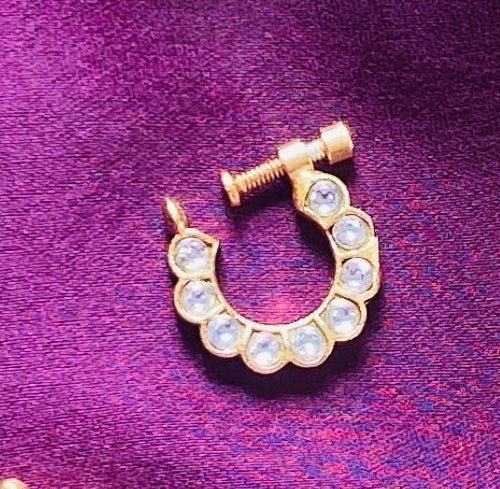 Kundan Flower Nose Ring Nath - NP33-NP229