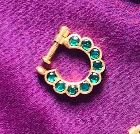 Kundan Flower Nose Ring Nath - NP33-NP227