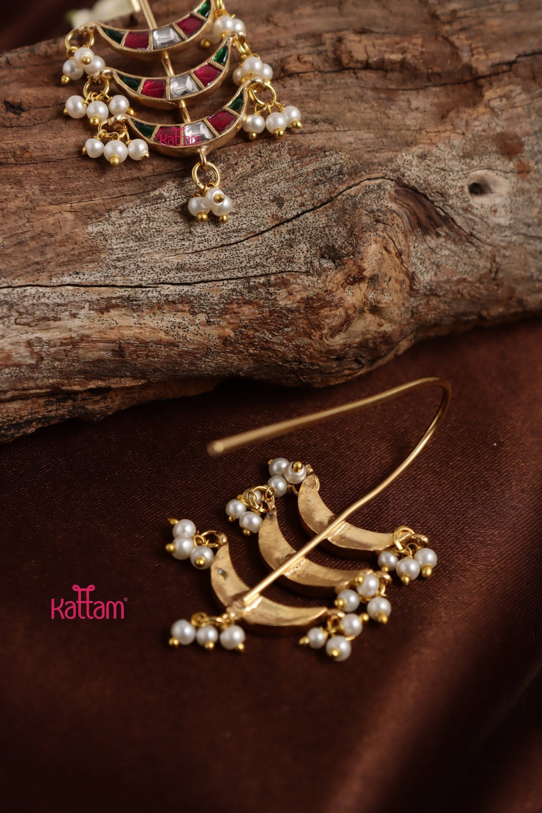 Kundan Halfmoon Earcuff - E1323