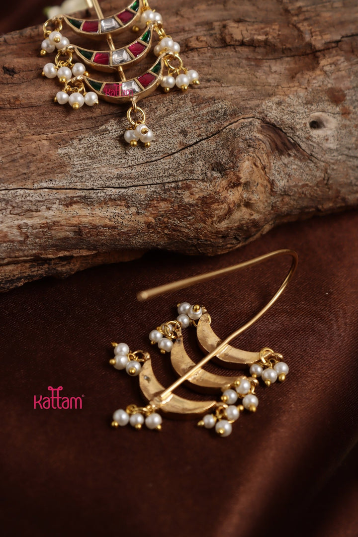 Kundan Halfmoon Earcuff - E1323