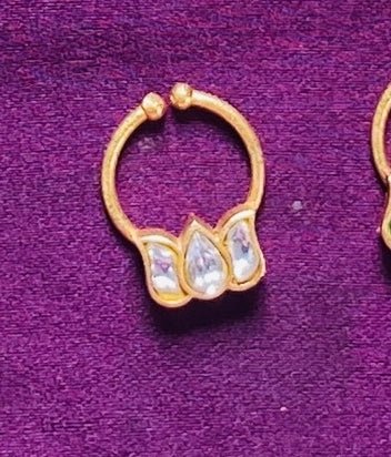 Kundan Lotus Septum Nosepin - SP11-NP259
