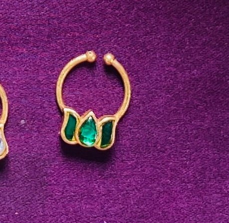 Kundan Lotus Septum Nosepin - SP11-NP257