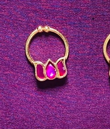 Kundan Lotus Septum Nosepin - SP11-NP254