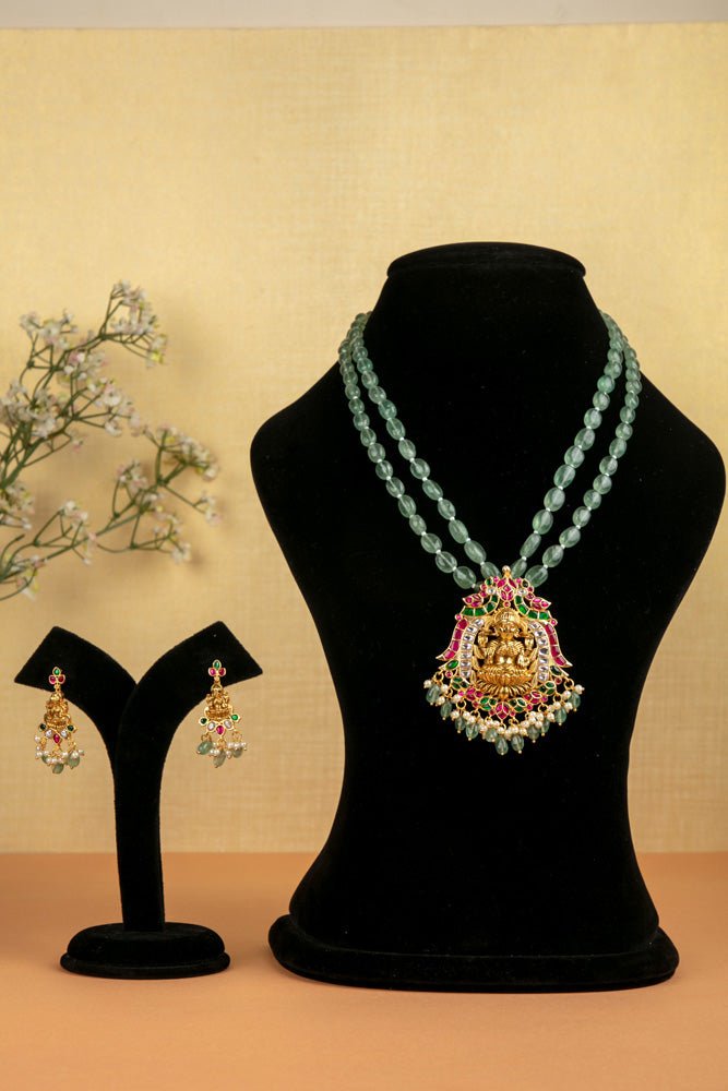 Kundan Multistone Goddess Haram - N2095