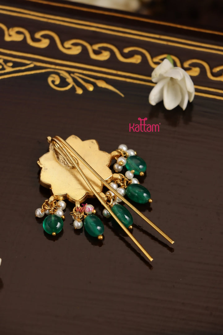 Kundan Multistone Hair Pin - JB176