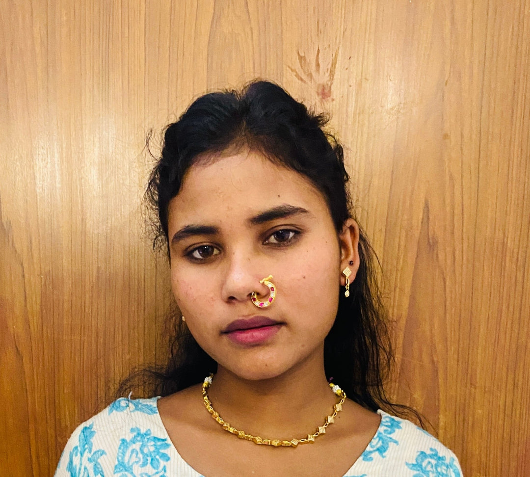Kundan Nose Ring Nath - NP29-NP200