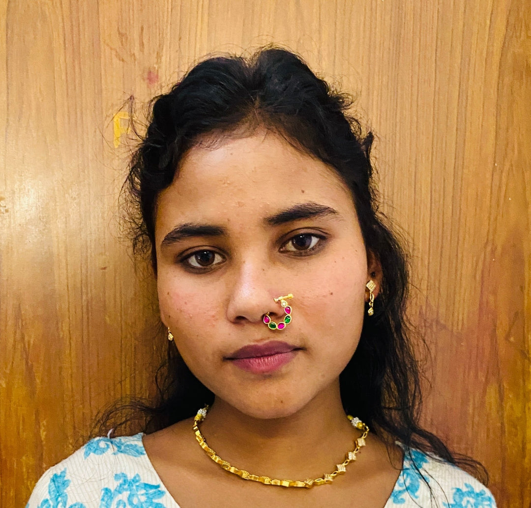 Kundan Nose Ring Nath - NP32-NP218