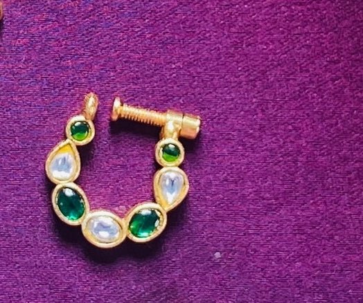 Kundan Nose Ring Nath - NP32-NP222