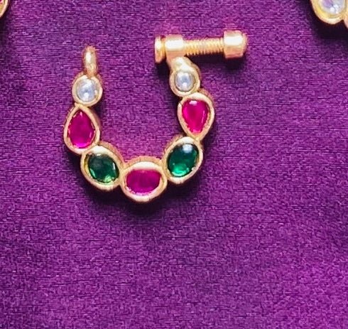 Kundan Nose Ring Nath - NP32-NP220