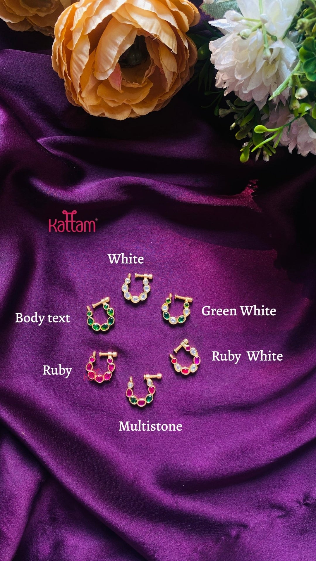 Kundan Nose Ring Nath - NP32-NP218
