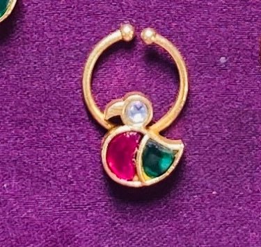 Kundan Parrot Septum Nosepin - SP9-NP244