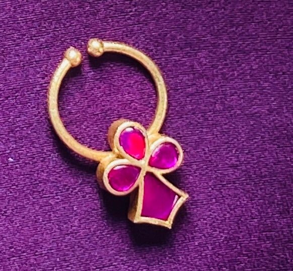 Kundan Parrot Septum Nosepin - SP9-NP242