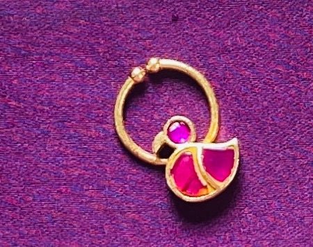 Kundan Parrot Septum Nosepin - SP9-NP242