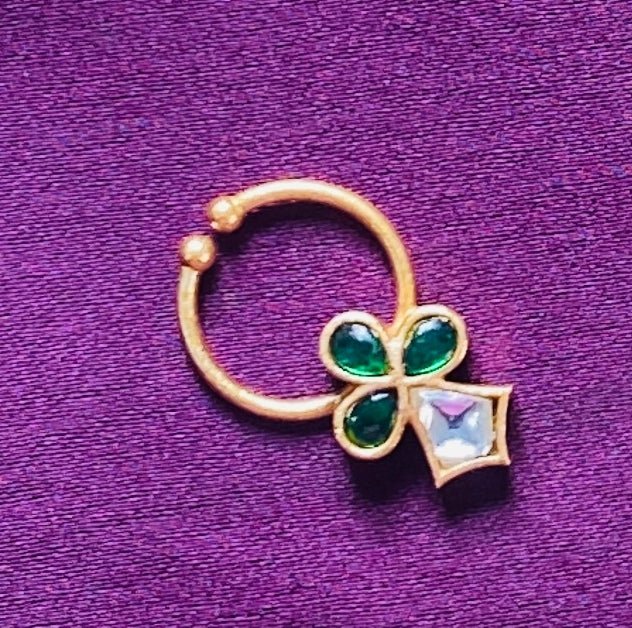 Kundan Parrot Septum Nosepin - SP9-NP242
