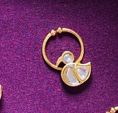 Kundan Parrot Septum Nosepin - SP9-NP247