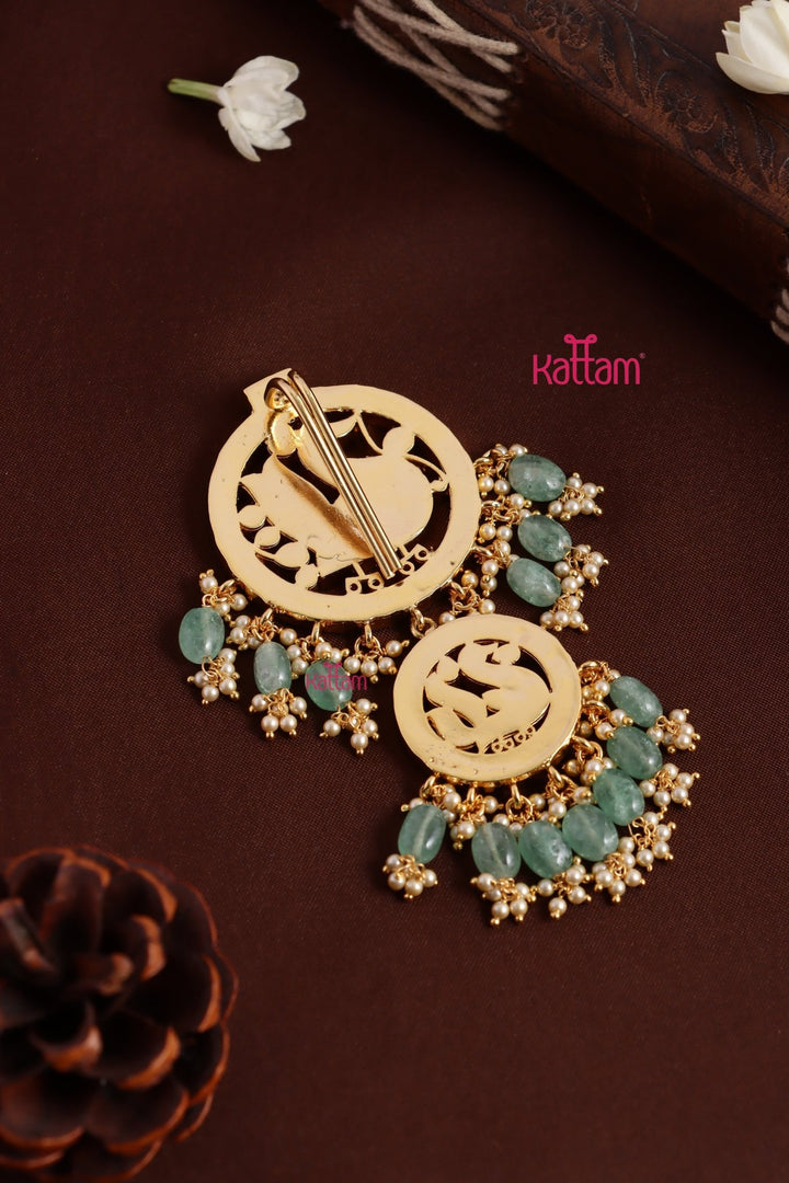Kundan Peacock Beaded Choti - Design 8 - JB140