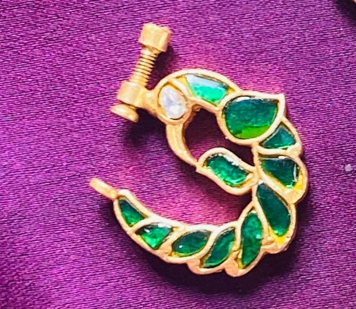 Kundan Peacock Nosering Nath - NP30-NP209