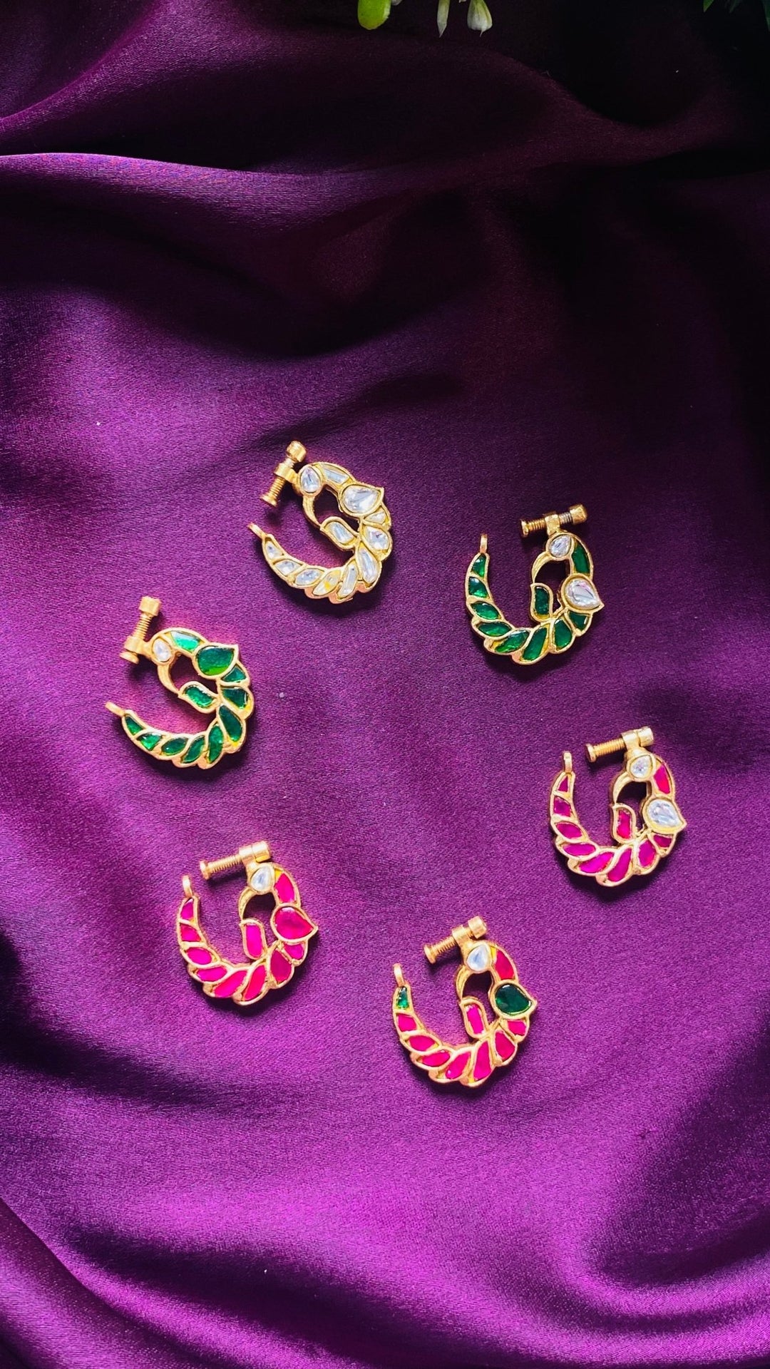 Kundan Peacock Nosering Nath - NP30-NP206