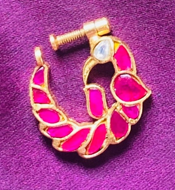 Kundan Peacock Nosering Nath - NP30-NP206