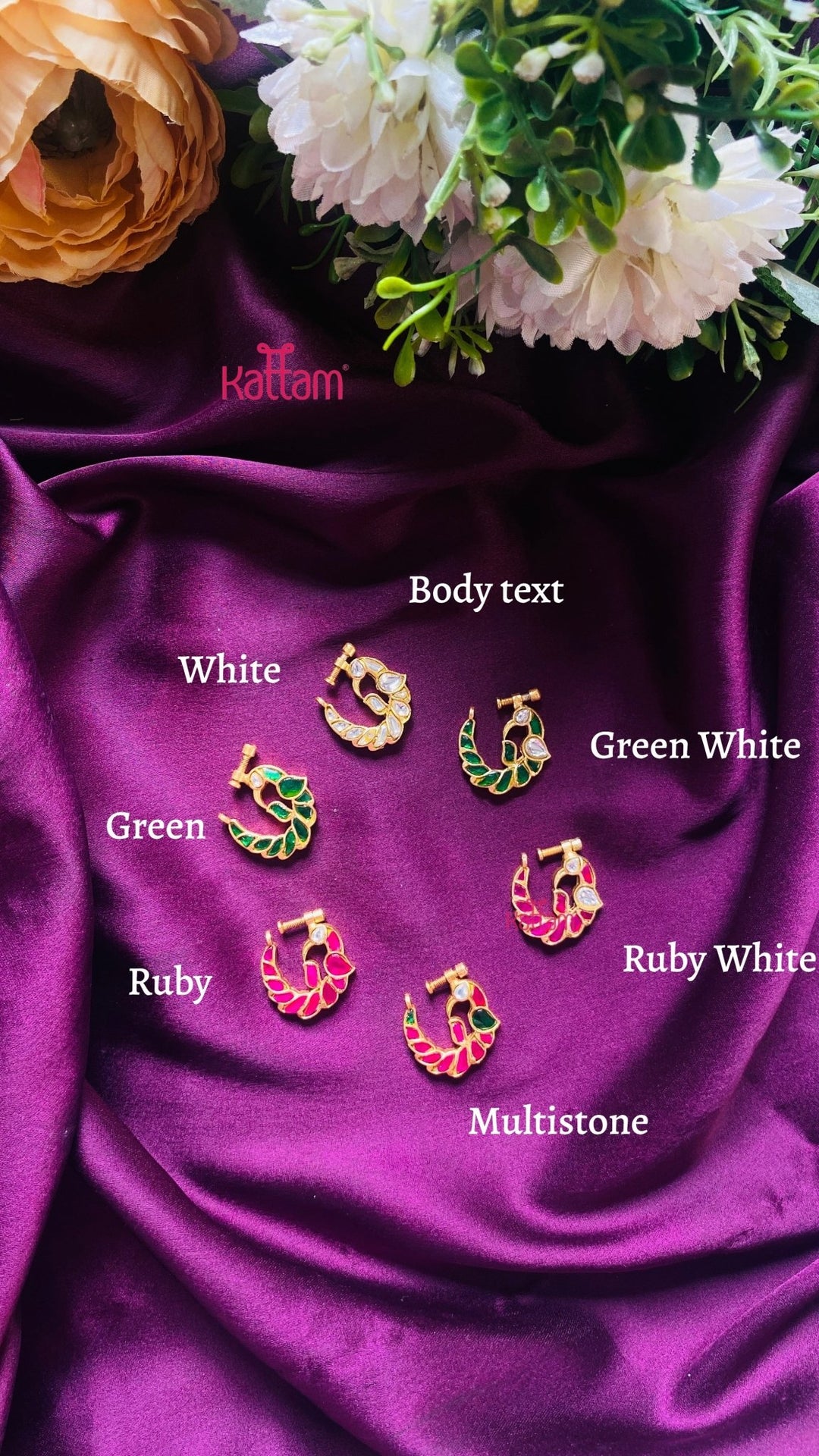 Kundan Peacock Nosering Nath - NP30-NP206