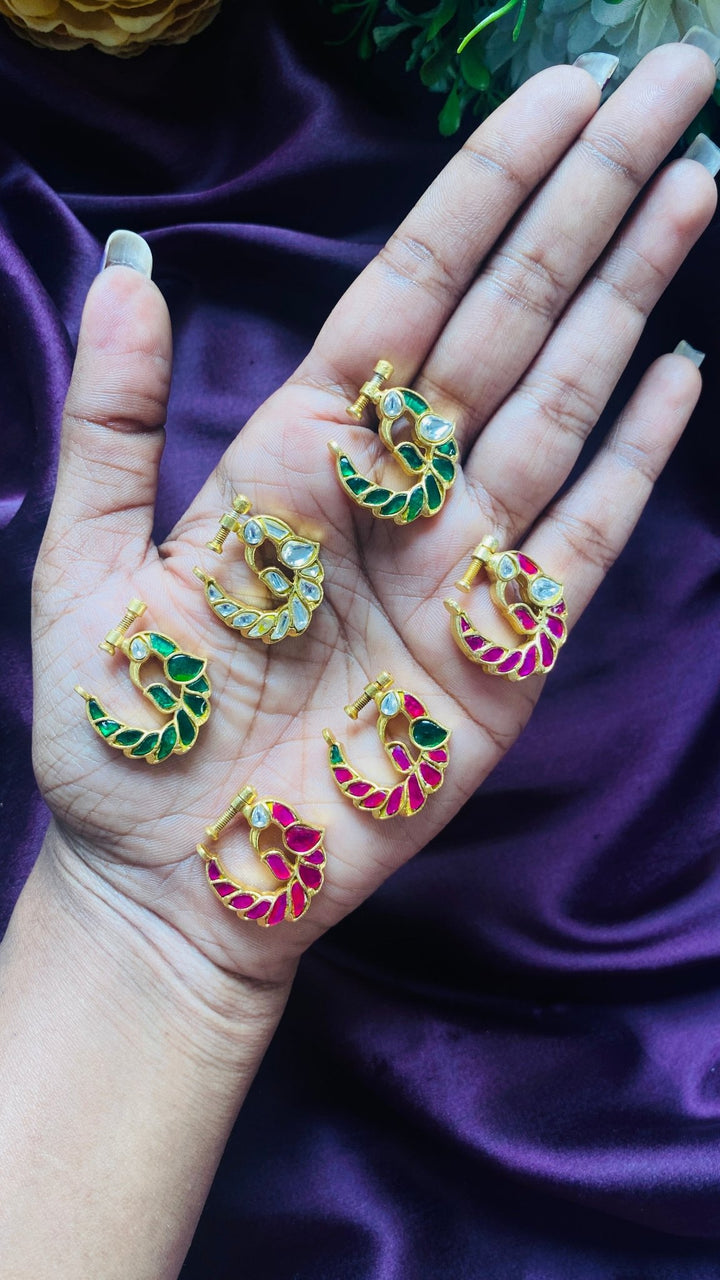 Kundan Peacock Nosering Nath - NP30-NP206