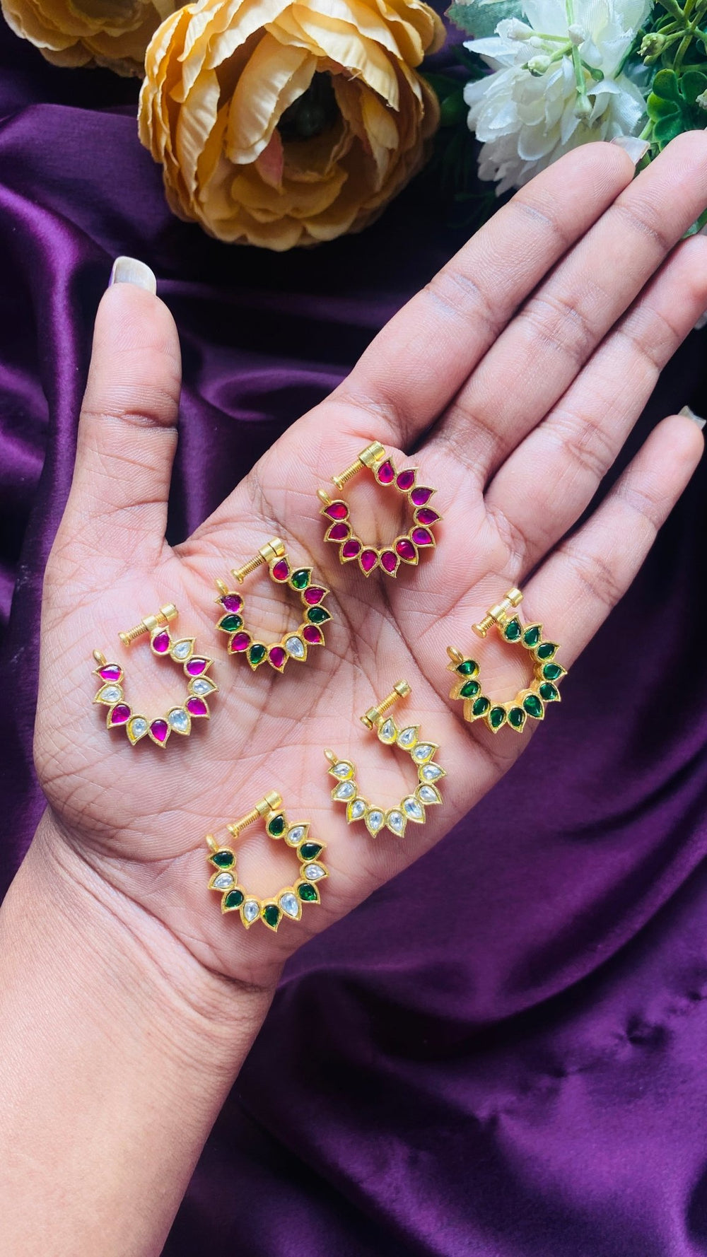 Kundan Petals Nosering Nath - NP31-NP212