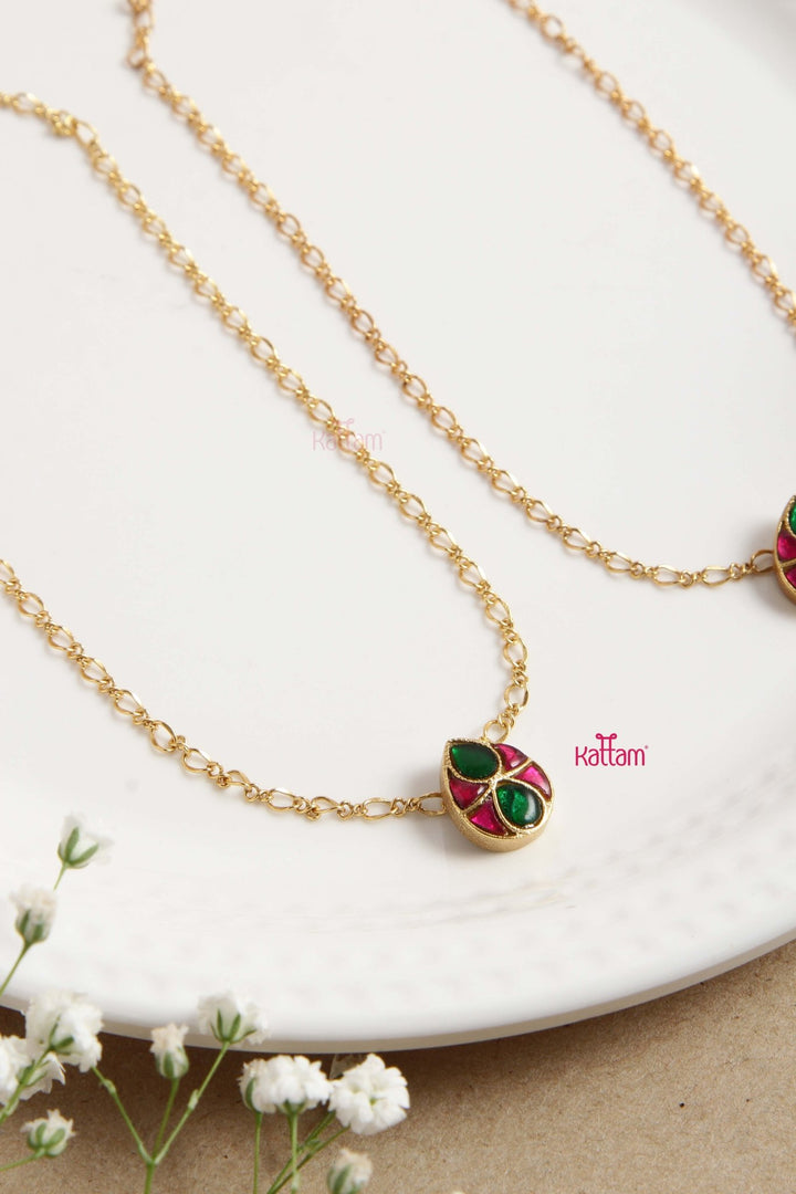 Kundan Thilak Anklet - A28