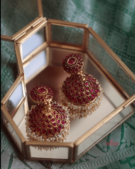 Kundavai Pearl Jhumka - E1291