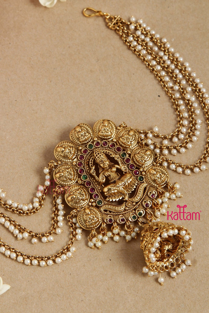 Lakshmi Bun Billai With Pearl Maatil - Design 14 - JB041