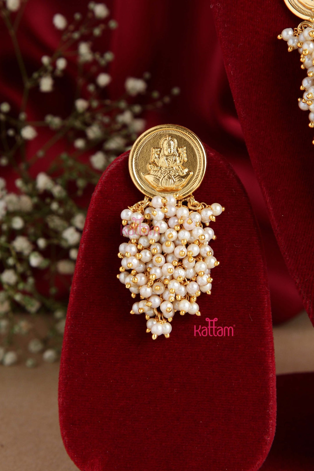 Lakshmi Clustered Pearl Haram - N2791