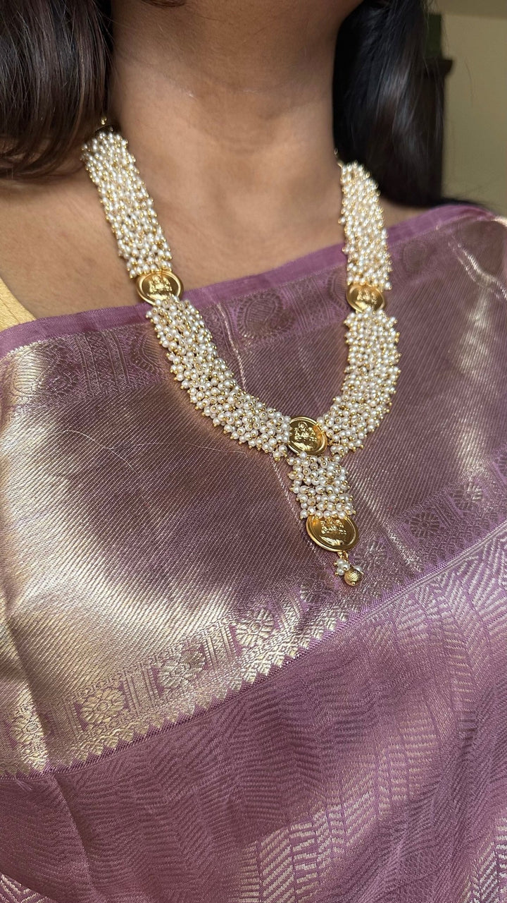 Lakshmi Clustered Pearl Haram - N2791