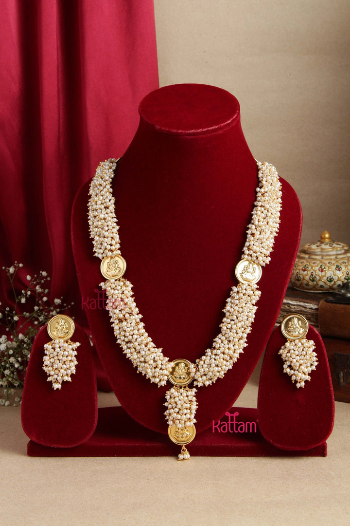 Lakshmi Clustered Pearl Haram - N2791