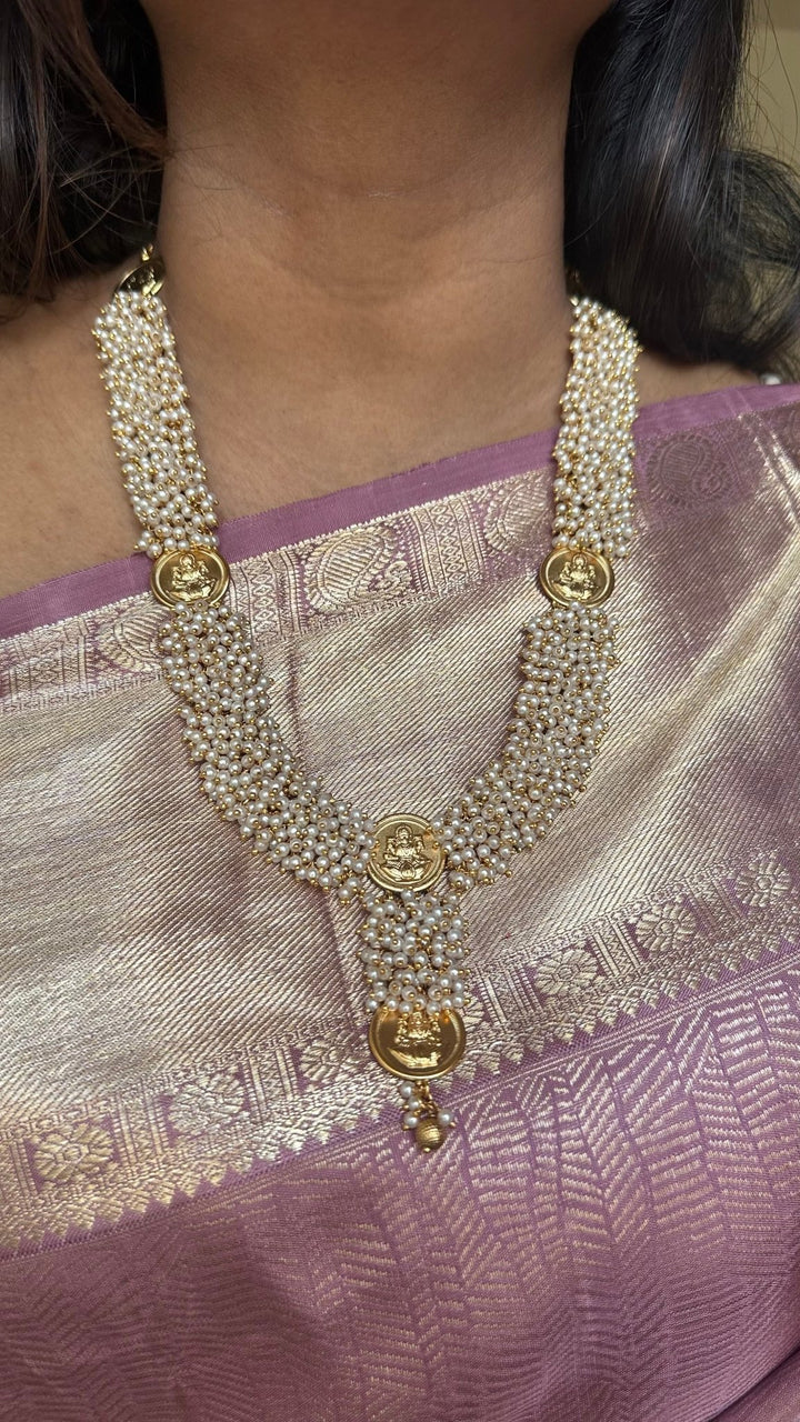 Lakshmi Clustered Pearl Haram - N2791